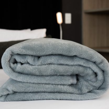 Belfiore Dove Grey Blanket