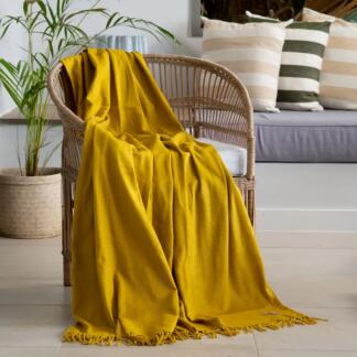 Throw Melody Plain Nugget Gold