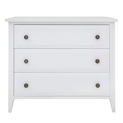 Hampton Chest 3 Drawers White