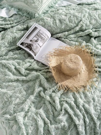 Linen House Somers Mint Bedspread - Image 2