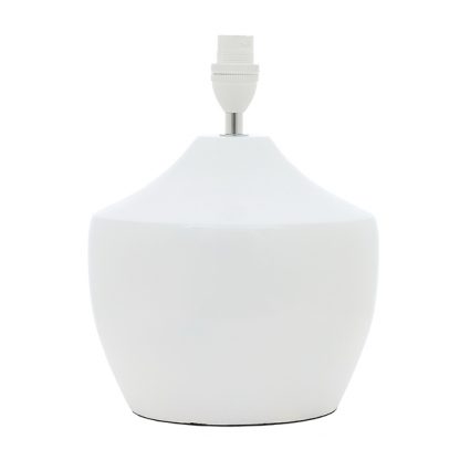 Curved Bell Lampstand White