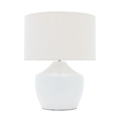 Curved Bell Lampstand White - Image 2