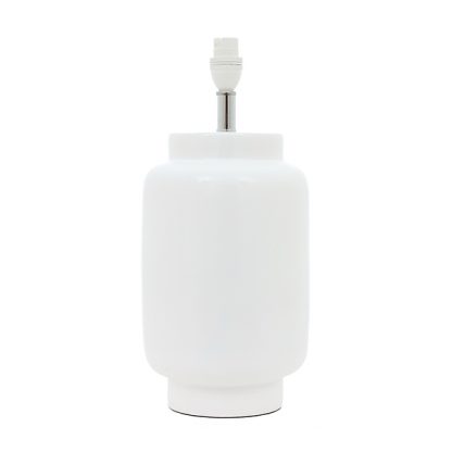 Jam Jar Lampstand White