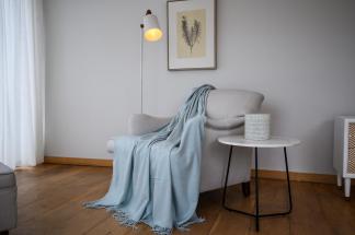 Throw Melody Plain Eggshell