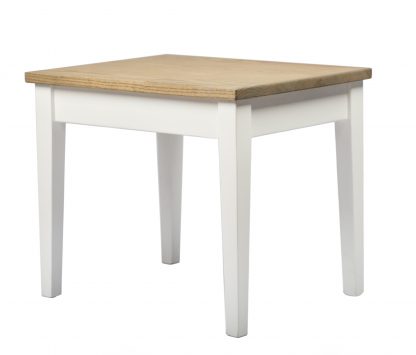 Hampton Stool White with Ash Top - Image 2