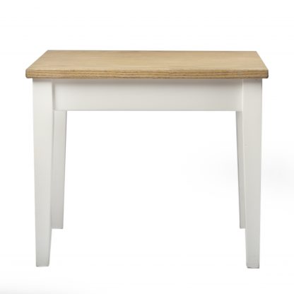 Hampton Stool White with Ash Top