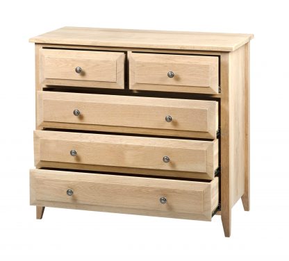 Hampton Chest 5 Drawer Oak - Image 3