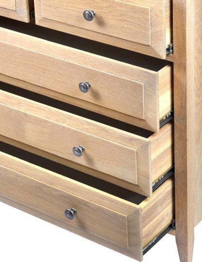 Hampton Chest 5 Drawer Oak - Image 4
