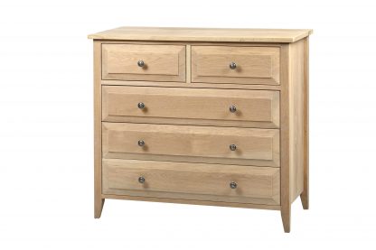 Hampton Chest 5 Drawer Oak - Image 2
