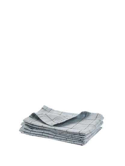 Oxford Grid Table Linen- Light Blue - Image 4