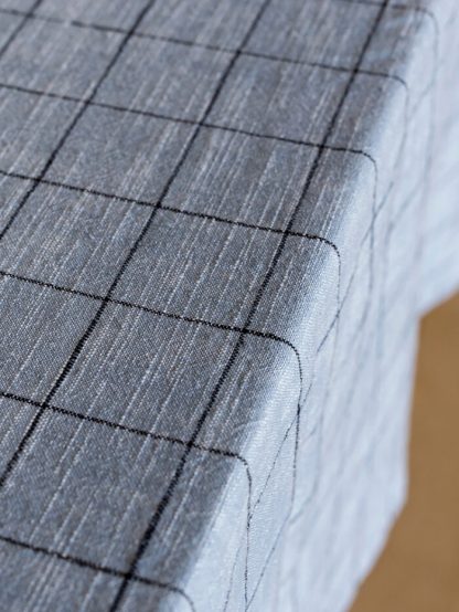 Oxford Grid Table Linen- Light Blue - Image 5