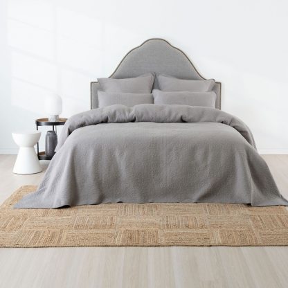 Linen House Quilt Set Lilou Grey