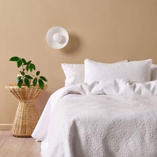 Linen House Quilt Set Lilou White