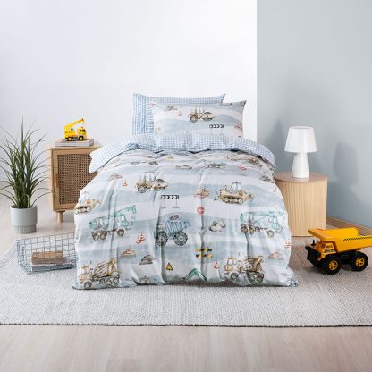 Heavy Machinery Duvet Cover Set