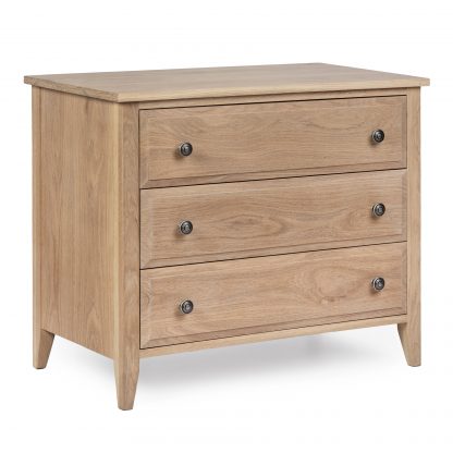 Hampton Chest 3 Drawer Oak - Image 2