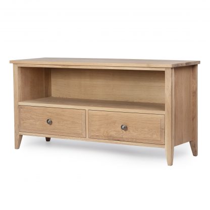 Hampton 2 Drawer Plasma TV Unit Oak