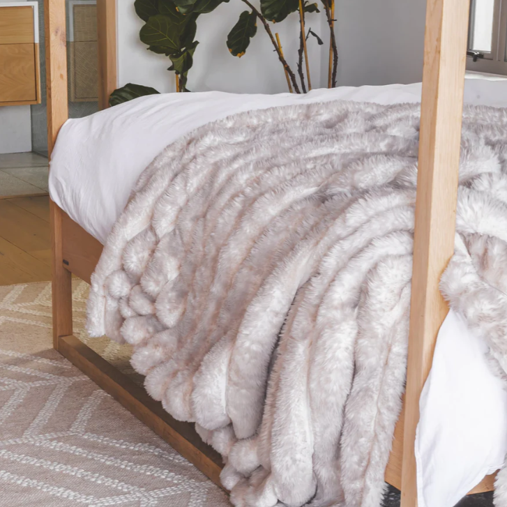 Real fur throw pillows cheap