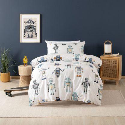 Retro Robot Duvet Cover Set