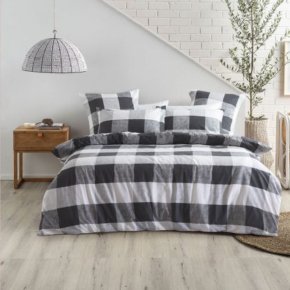 Alec Carbon Duvet Cover Set