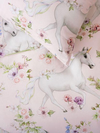 Unicorn Blossom Duvet Cover Set - Image 3