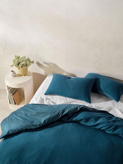 Linen House Galene Teal Duvet Cover Set - Image 3