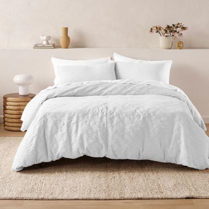 Linen House Rhea White Duvet Cover Set