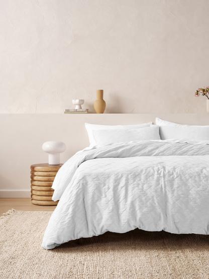 Linen House Rhea White Duvet Cover Set - Image 4