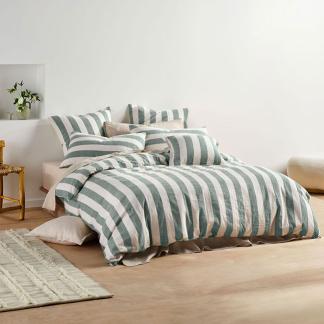 Linen House Vintage Stripe Denim Duvet Cover Set