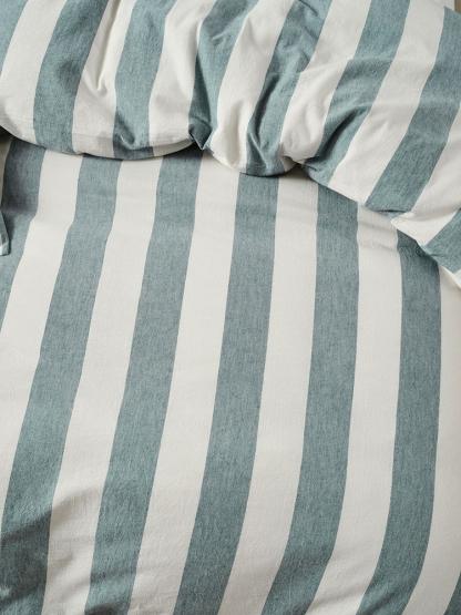 Linen House Vintage Stripe Denim Duvet Cover Set - Image 2