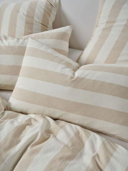 Linen House Vintage Stripe Natural Duvet Cover Set - Image 3