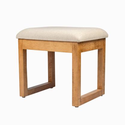Lily Beech Upholstered Stool - Image 2