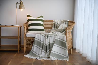 Throw Melody Runway Olive