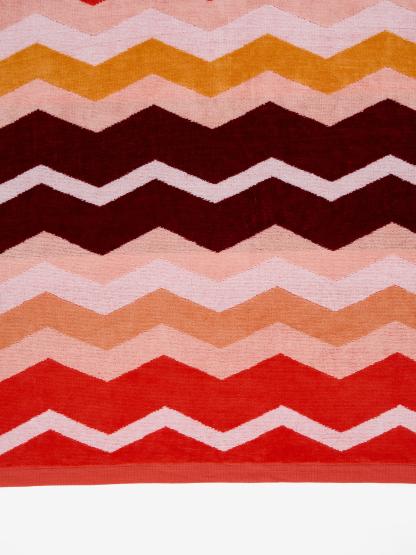 Linen House Chevron Coral Beach Towel - Image 3