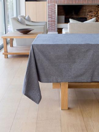 Revana Chambray Table Linen- Black