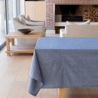 Revana Chambray Table Linen- Navy