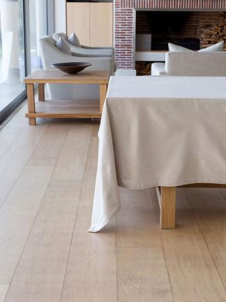 Revana Chambray Table Linen- Stone
