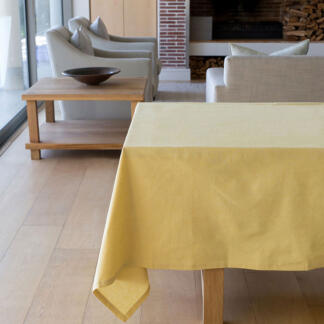 Revana Chambray Table Linen- Yellow