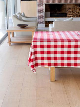 Revana Check Table Linen- Red