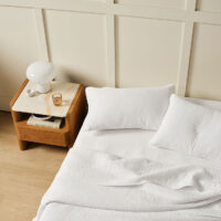 Linen House Marceau Quilt Set White - Image 3
