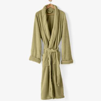 Linen House Plush Bathrobe Olive